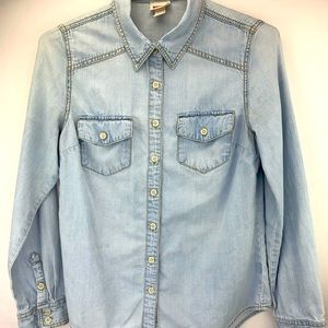 Mossimo Denim shirt blue size Small women